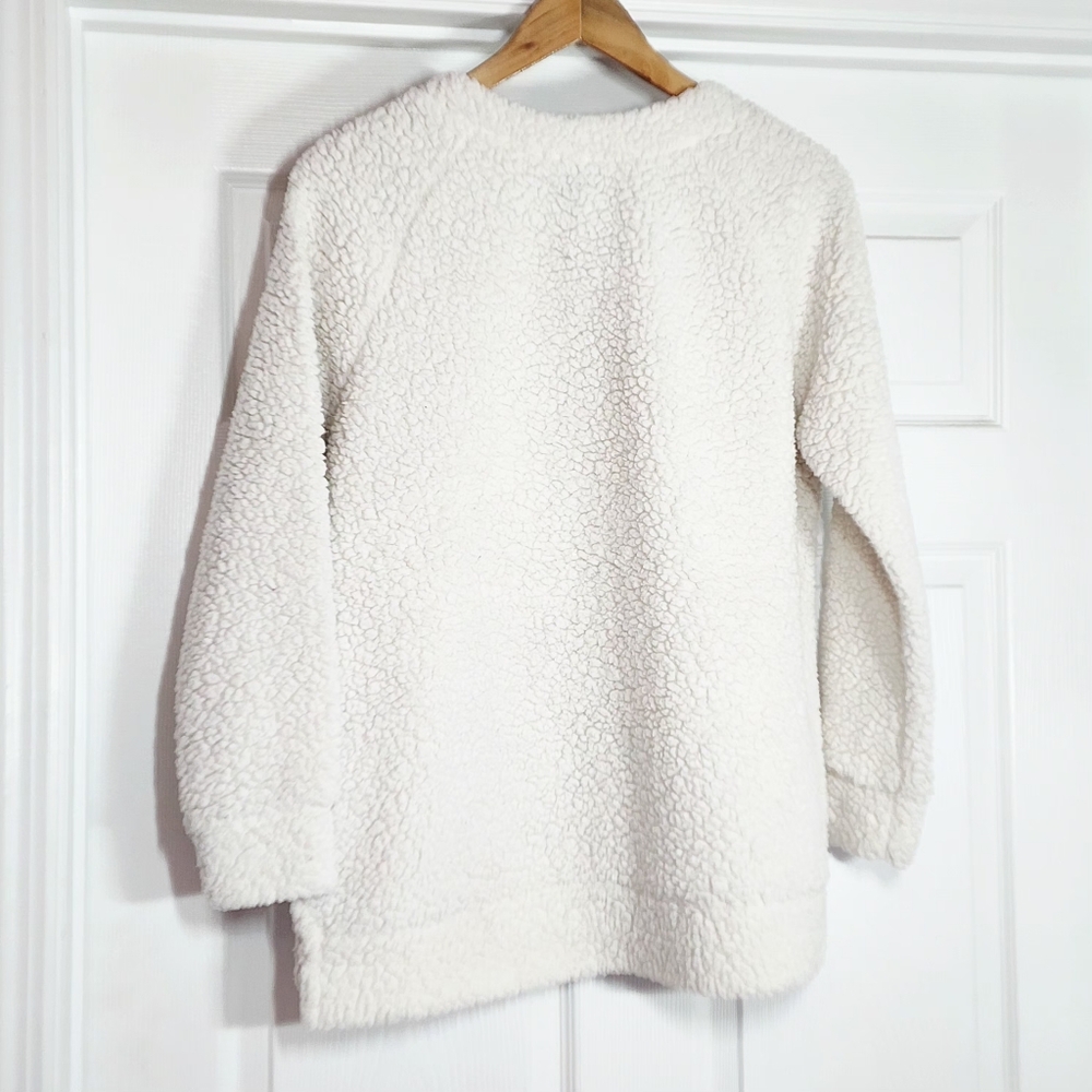 Vintage Long Sleeves Sweater Faux Fur Beige Women’s Size XL - Picture 5 of 5
